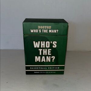 BOSTON “Who's The Man?' Basketball Edition Trivia Game